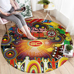 NAIDOC Week 2025 Suns Football Round Carpet Aboriginal Dot Painting