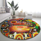 NAIDOC Week 2025 Suns Football Round Carpet Aboriginal Dot Painting