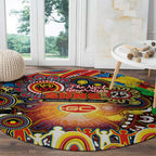 NAIDOC Week 2025 Suns Football Round Carpet Aboriginal Dot Painting