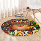NAIDOC Week 2025 Suns Football Round Carpet Aboriginal Dot Painting