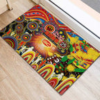 NAIDOC Week 2025 Suns Football Rubber Doormat Aboriginal Dot Painting