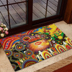 NAIDOC Week 2025 Suns Football Rubber Doormat Aboriginal Dot Painting
