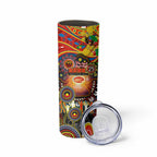 NAIDOC Week 2025 Suns Football Skinny Tumbler Aboriginal Dot Painting