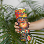 NAIDOC Week 2025 Suns Football Skinny Tumbler Aboriginal Dot Painting