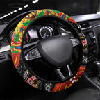 NAIDOC Week 2025 Suns Football Steering Wheel Cover Aboriginal Dot Painting