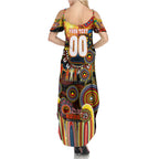 Personalised NAIDOC Week 2025 Suns Football Summer Maxi Dress Aboriginal Dot Painting