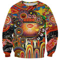 Personalised NAIDOC Week 2025 Suns Football Sweatshirt Aboriginal Dot Painting