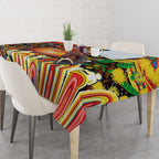 NAIDOC Week 2025 Suns Football Tablecloth Aboriginal Dot Painting