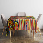 NAIDOC Week 2025 Suns Football Tablecloth Aboriginal Dot Painting