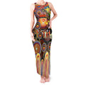 Personalised NAIDOC Week 2025 Suns Football Tank Maxi Dress Aboriginal Dot Painting