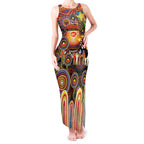 Personalised NAIDOC Week 2025 Suns Football Tank Maxi Dress Aboriginal Dot Painting