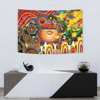 NAIDOC Week 2025 Suns Football Tapestry Aboriginal Dot Painting