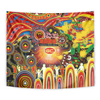 NAIDOC Week 2025 Suns Football Tapestry Aboriginal Dot Painting