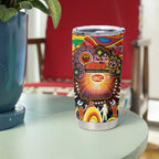 NAIDOC Week 2025 Suns Football Tumbler Cup Aboriginal Dot Painting