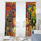 NAIDOC Week 2025 Suns Football Window Curtain Aboriginal Dot Painting