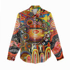 Personalised NAIDOC Week 2025 Suns Football Women Casual Shirt Aboriginal Dot Painting