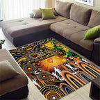 NAIDOC Week 2025 Giants Football Area Rug Aboriginal Dot Painting
