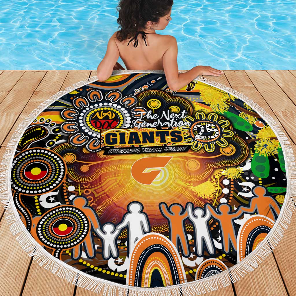 NAIDOC Week 2025 Giants Football Beach Blanket Aboriginal Dot Painting