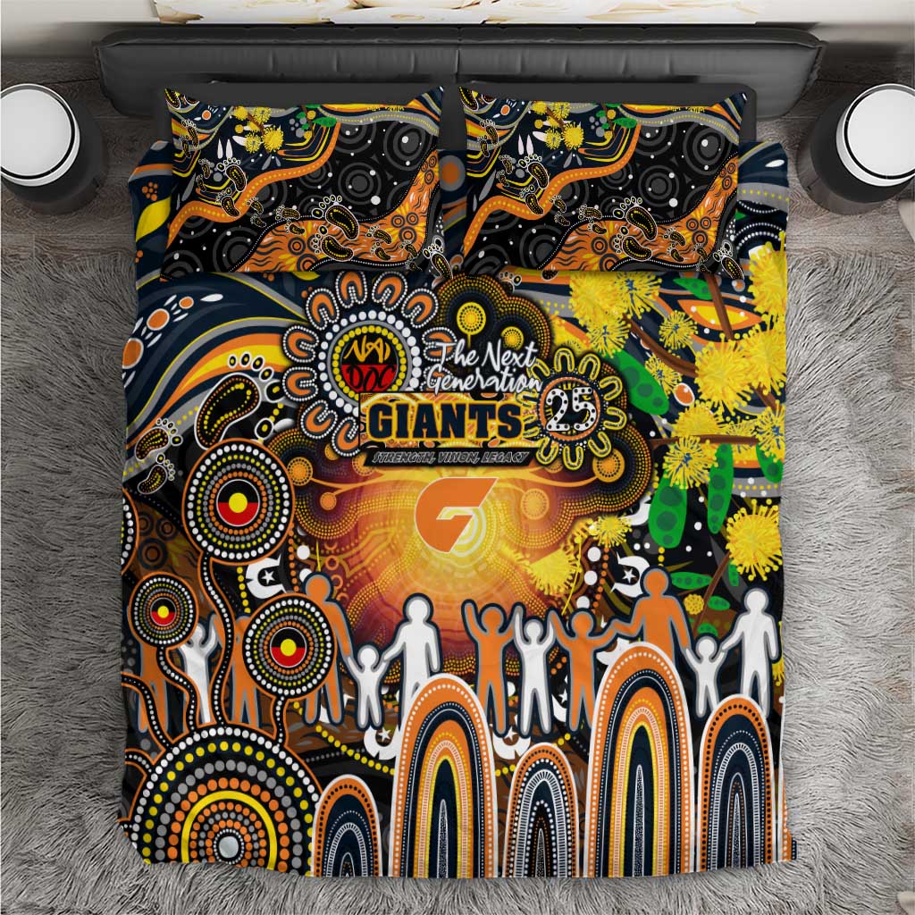 NAIDOC Week 2025 Giants Football Bedding Set Aboriginal Dot Painting