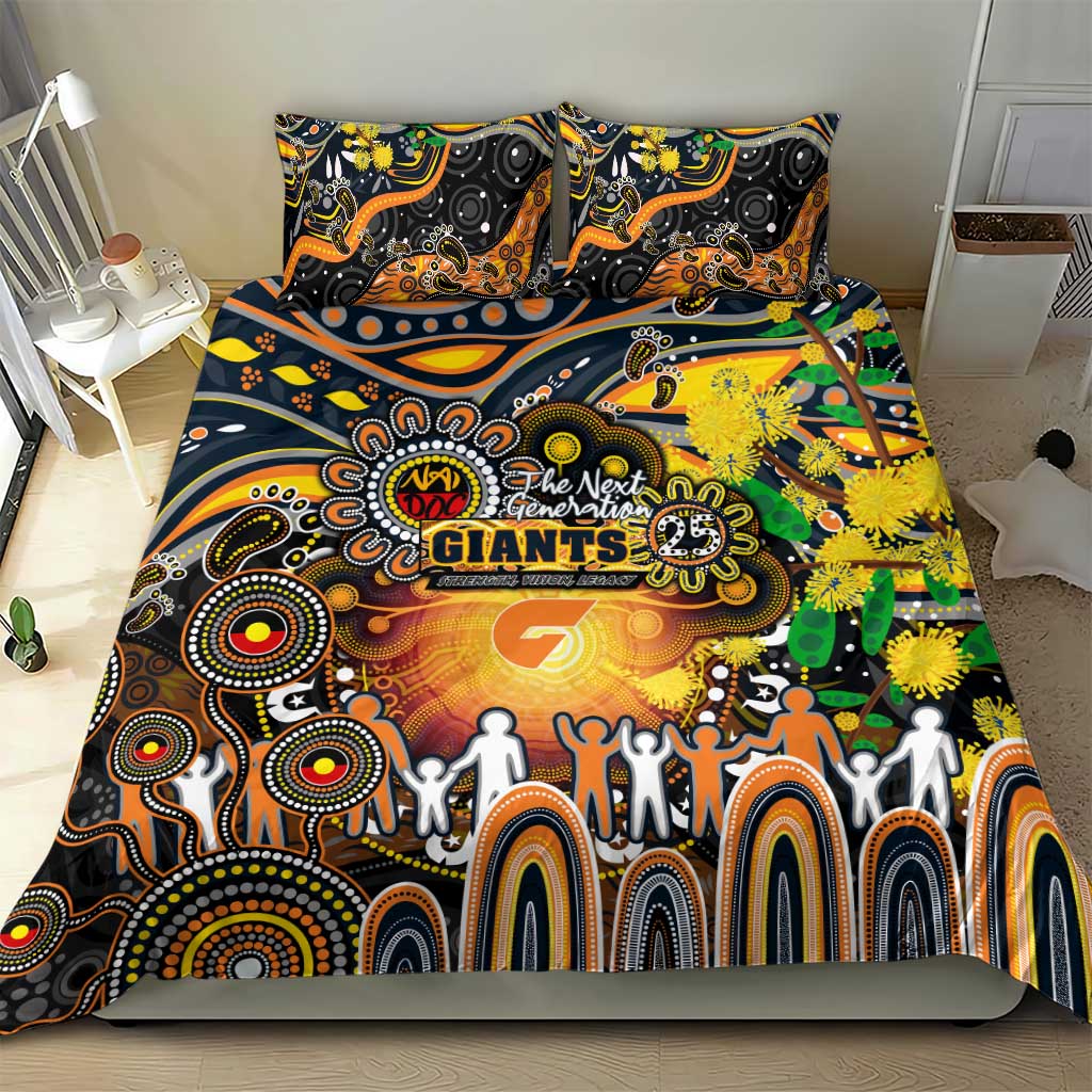 NAIDOC Week 2025 Giants Football Bedding Set Aboriginal Dot Painting