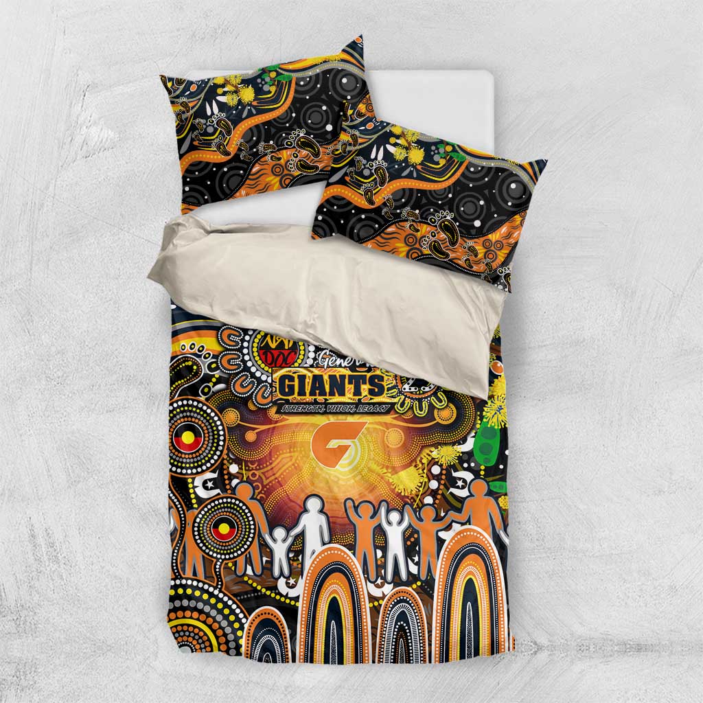 NAIDOC Week 2025 Giants Football Bedding Set Aboriginal Dot Painting