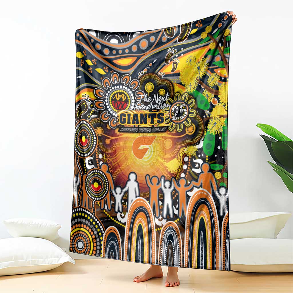 NAIDOC Week 2025 Giants Football Blanket Aboriginal Dot Painting