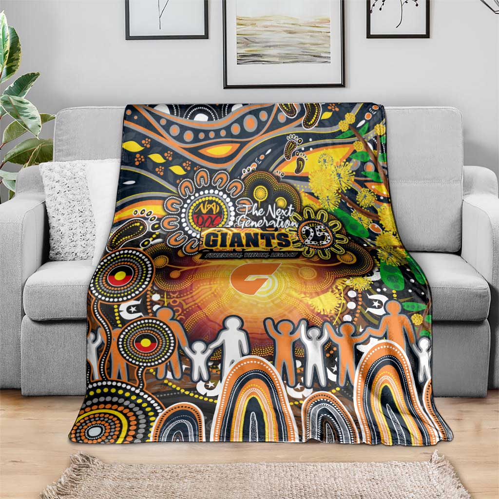 NAIDOC Week 2025 Giants Football Blanket Aboriginal Dot Painting