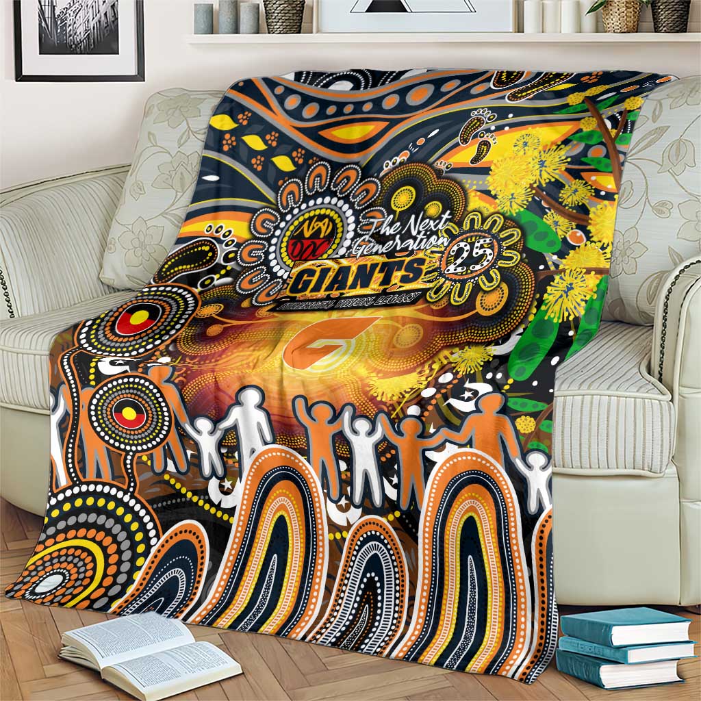 NAIDOC Week 2025 Giants Football Blanket Aboriginal Dot Painting