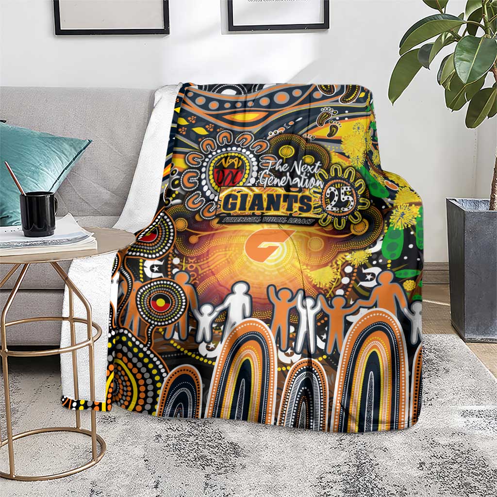 NAIDOC Week 2025 Giants Football Blanket Aboriginal Dot Painting