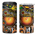 NAIDOC Week 2025 Giants Football 4 in 1 Can Cooler Tumbler Aboriginal Dot Painting