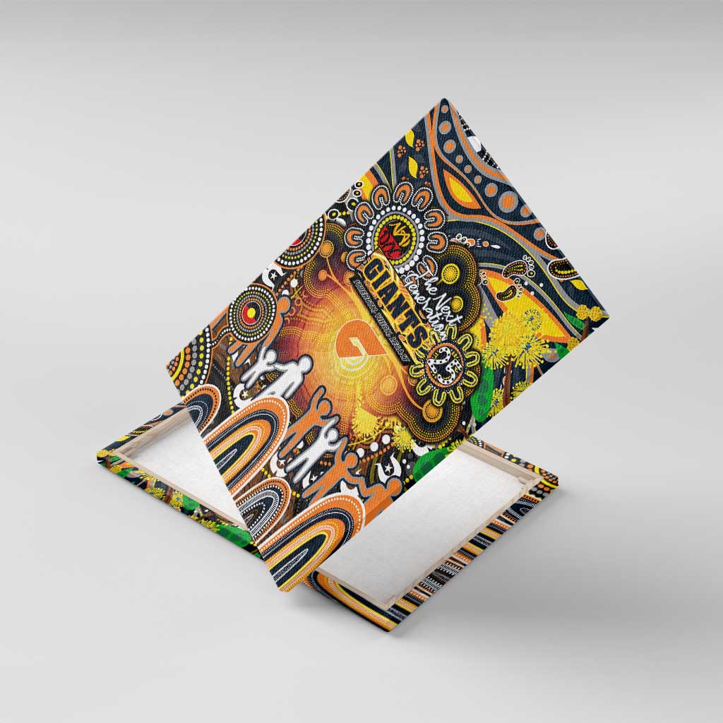 NAIDOC Week 2025 Giants Football Canvas Wall Art Aboriginal Dot Painting