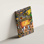 NAIDOC Week 2025 Giants Football Canvas Wall Art Aboriginal Dot Painting