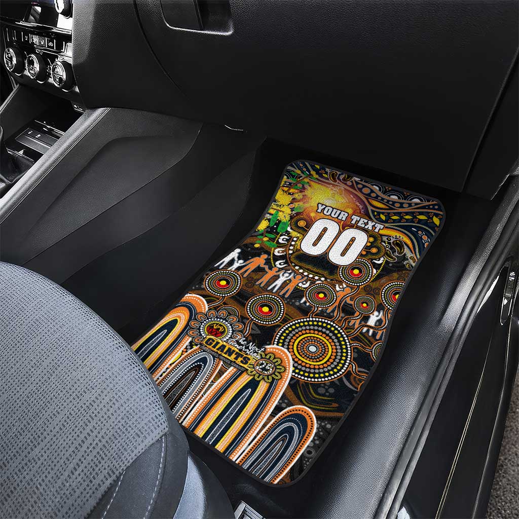 NAIDOC Week 2025 Giants Football Car Mats Aboriginal Dot Painting