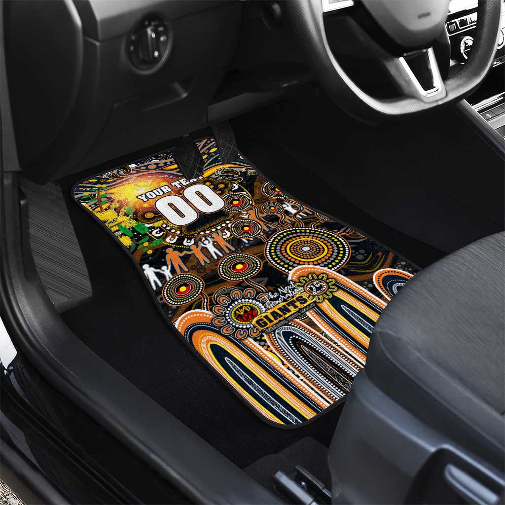 NAIDOC Week 2025 Giants Football Car Mats Aboriginal Dot Painting