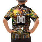 Personalised NAIDOC Week 2025 Giants Football Family Matching Mermaid Dress and Hawaiian Shirt Aboriginal Dot Painting