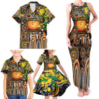 Personalised NAIDOC Week 2025 Giants Football Family Matching Tank Maxi Dress and Hawaiian Shirt Aboriginal Dot Painting