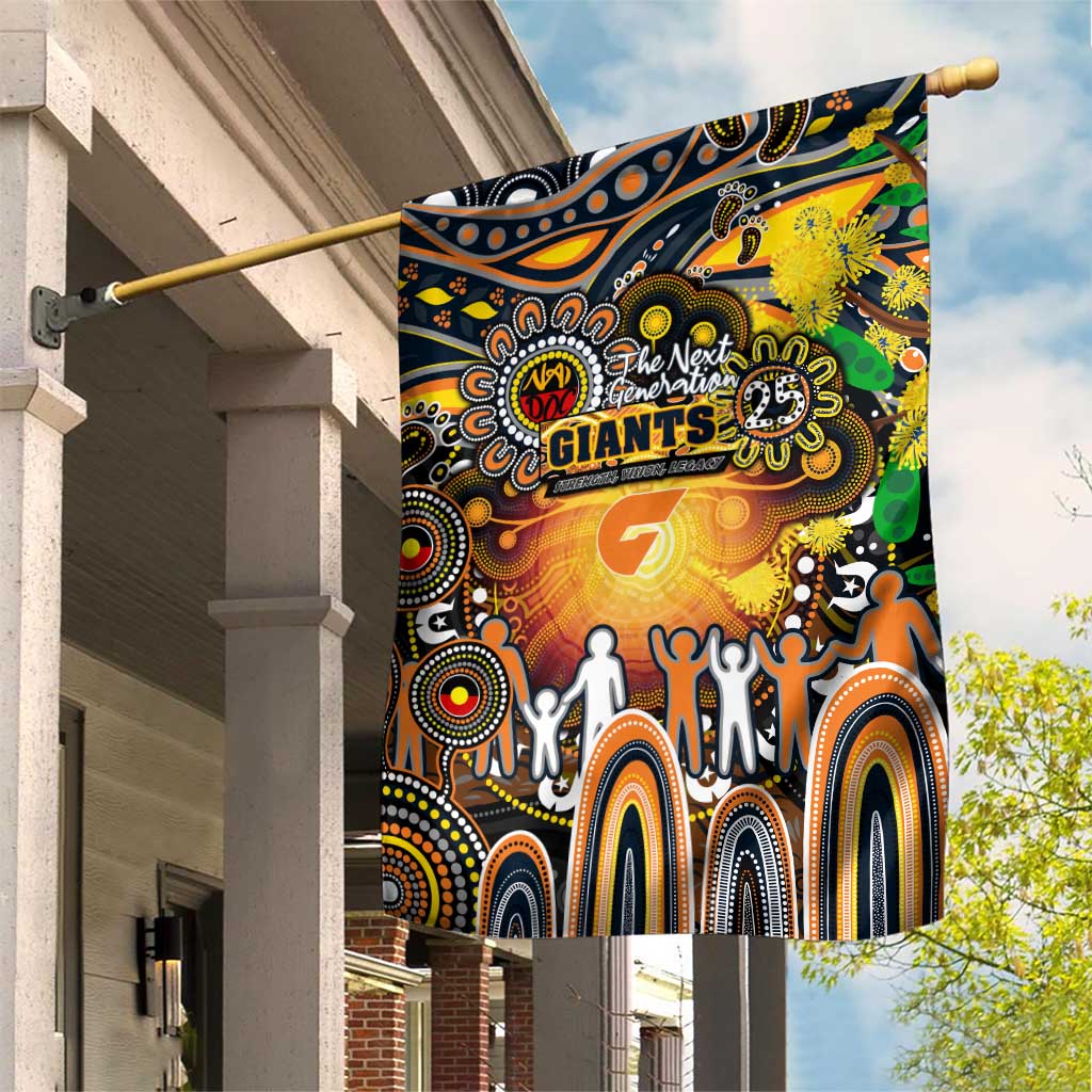 NAIDOC Week 2025 Giants Football Garden Flag Aboriginal Dot Painting