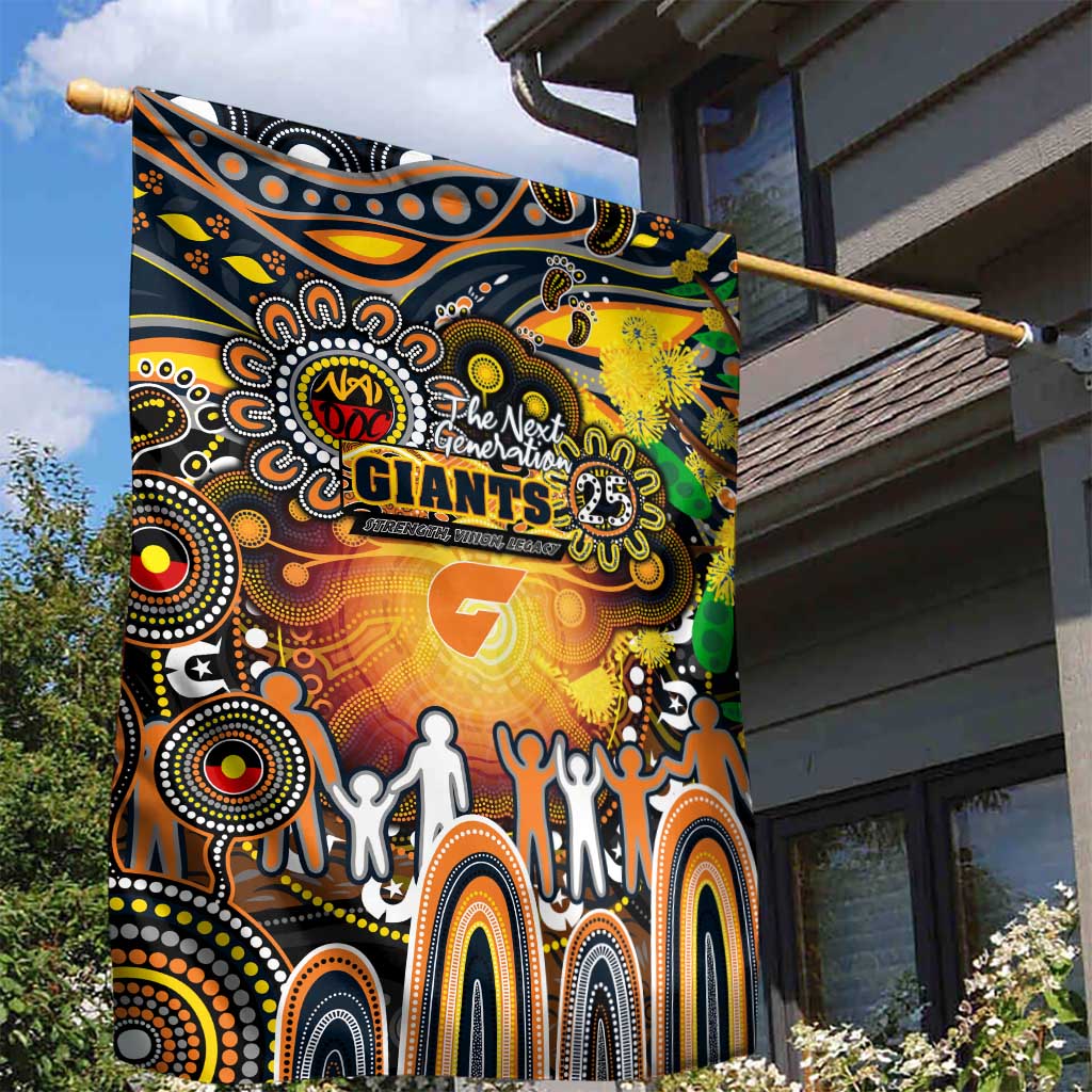 NAIDOC Week 2025 Giants Football Garden Flag Aboriginal Dot Painting