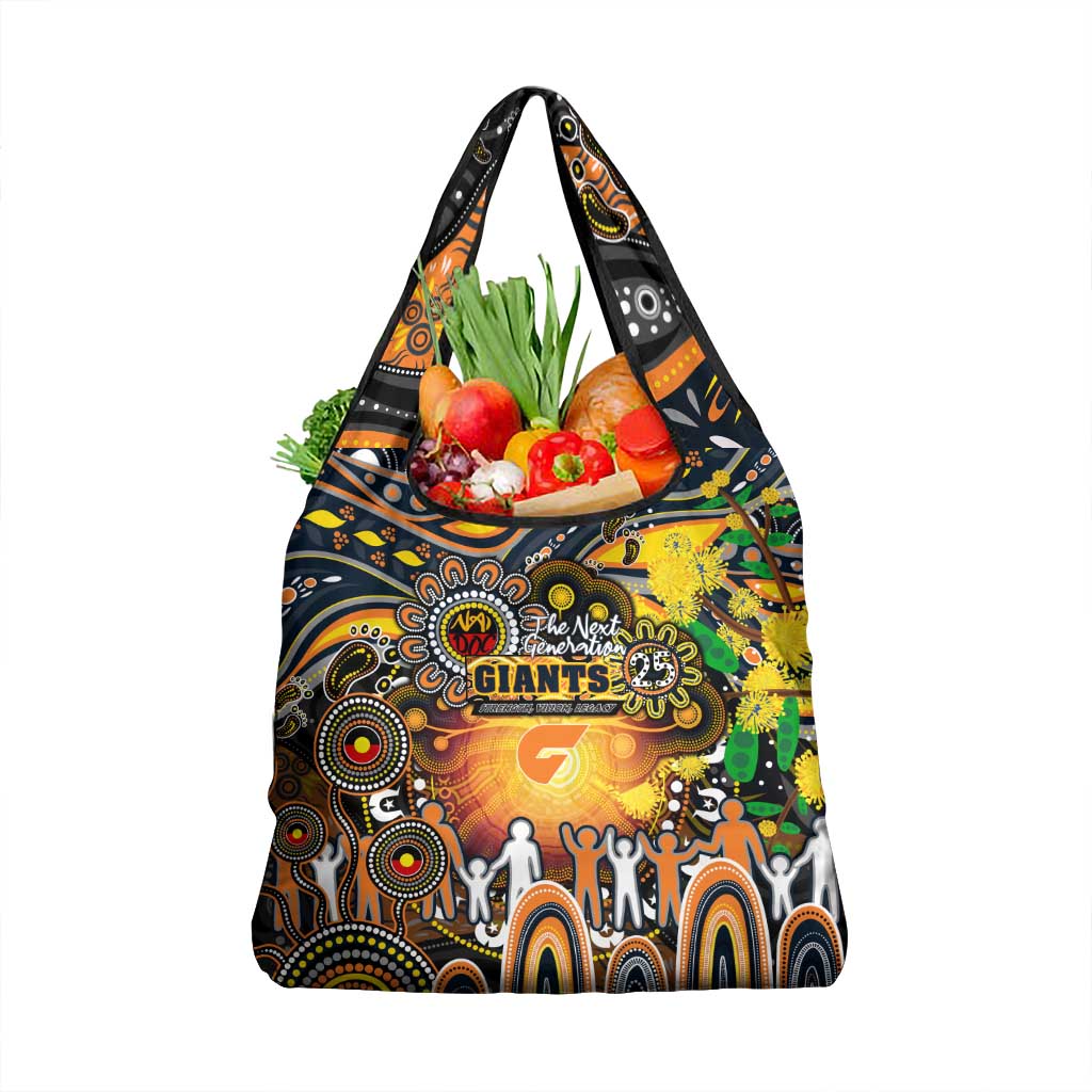 NAIDOC Week 2025 Giants Football Grocery Bag Aboriginal Dot Painting