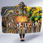 NAIDOC Week 2025 Giants Football Hooded Blanket Aboriginal Dot Painting