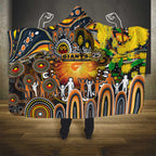 NAIDOC Week 2025 Giants Football Hooded Blanket Aboriginal Dot Painting