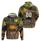 Personalised NAIDOC Week 2025 Giants Football Hoodie Aboriginal Dot Painting