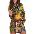 Personalised NAIDOC Week 2025 Giants Football Hoodie Dress Aboriginal Dot Painting