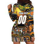 Personalised NAIDOC Week 2025 Giants Football Hoodie Dress Aboriginal Dot Painting