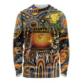 Personalised NAIDOC Week 2025 Giants Football Long Sleeve Shirt Aboriginal Dot Painting