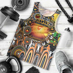 Personalised NAIDOC Week 2025 Giants Football Men Tank Top Aboriginal Dot Painting