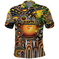Personalised NAIDOC Week 2025 Giants Football Polo Shirt Aboriginal Dot Painting