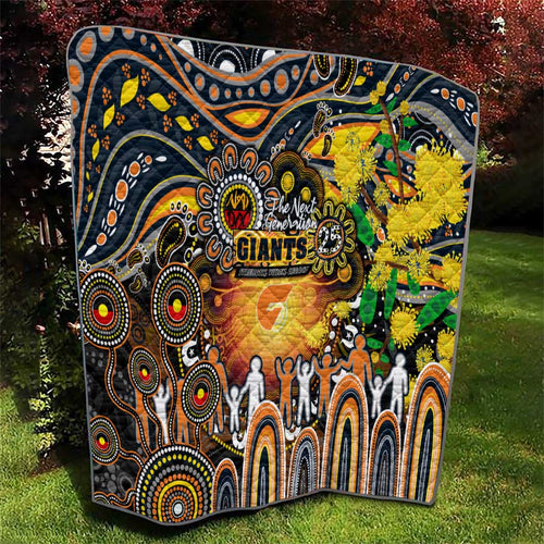 NAIDOC Week 2025 Giants Football Quilt Aboriginal Dot Painting