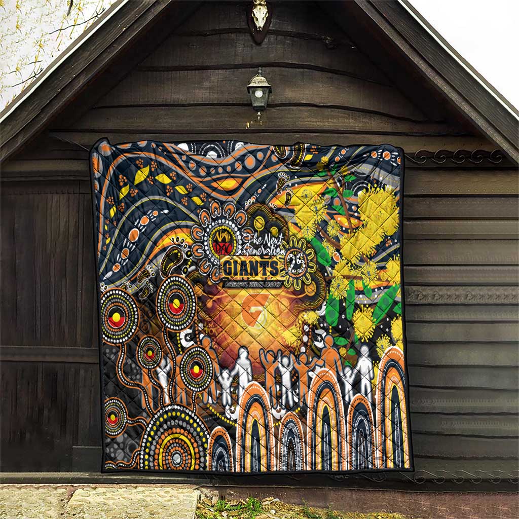 NAIDOC Week 2025 Giants Football Quilt Aboriginal Dot Painting