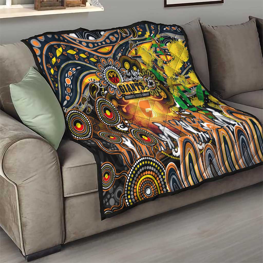 NAIDOC Week 2025 Giants Football Quilt Aboriginal Dot Painting